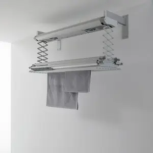 Steel Foldable Wall Mounted Drying Rack 130cm H x 38cm W x 17cm D