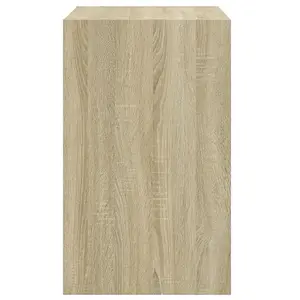 Berkfield Shoe Cabinet Sonoma Oak 60x42x69 cm Engineered Wood