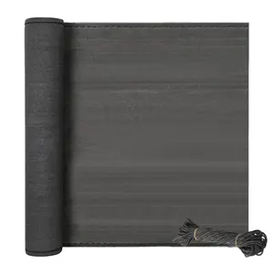 Yearby Anthracite Polyethylene Yard/Privacy Fence 100cm H x 1000cm W x 0.2cm D