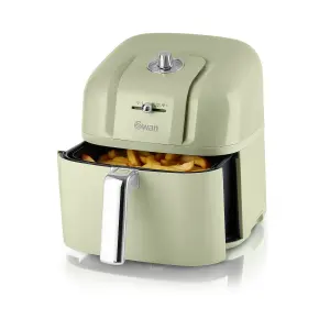 Swan Retro Manual Air Fryer Green