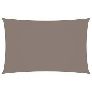 Berkfield Sunshade Sail Oxford Fabric Rectangular 4x7 m Taupe