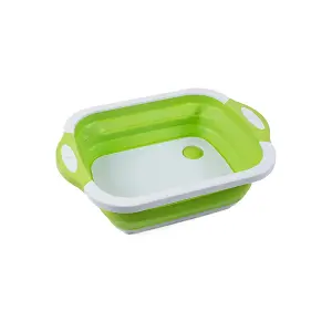 3 in 1 multifunction Collapsible Chopping Board GREEN or GREY