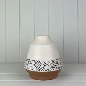 Earthy Sustainable Bamboo Skandi Dotty Vase