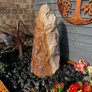 Sandstone Monolith 60cm Natural Stone Solar Water Feature