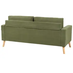 2 Seater Fabric Sofa Green KALMAR