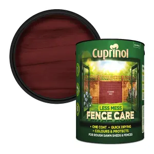 Cuprinol Less Mess Fence Care Autumn Red 6L