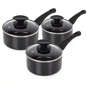 Tower T81507 3pce Ceramic Saucepan Set 16/18/20cm