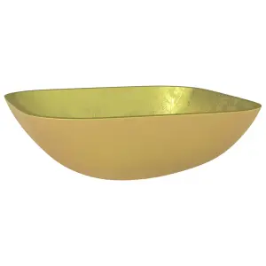 Durable Basin Glass 42x42x14 cm Gold