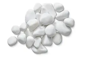 Aurora Bulk Bag 850 kg - 20-40 mm White Round Premium Pebbles - L10 x W10 x H8 cm