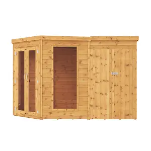 Mercia 7x11 ft with Double door & 2 windows Pent Wooden Summer house