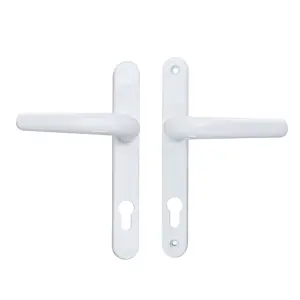 White Internal Door Handle Set  Aluminum Alloy Lever Door  Handles with Screw KitL 242mm,Pair