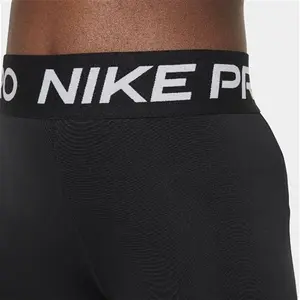 Nike Pro Older Kids' (Girls') Shorts - Black - Polyester/Elastane