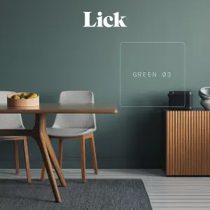 Lick Green 03 Matt Emulsion paint, 2.5L