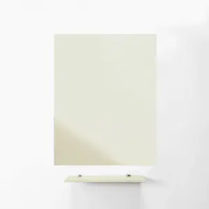 MagniPlan Magnetic Glass Wipe Board for Office, Meeting Room, Classroom and Home Office - 900mm x 600mm - Ultra White