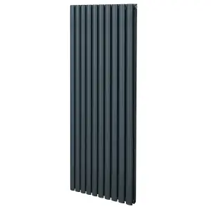 Oval Radiator - 1600 x 600mm - Anthracite