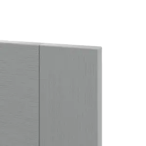 GoodHome Alpinia Painted Matt slate grey wood effect Shaker Drawerline door & drawer front 300mm