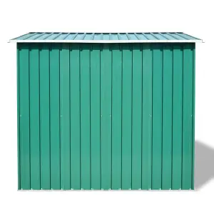 Berkfield Garden Storage Shed Green Metal 257x205x178 cm