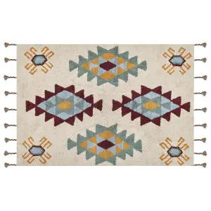 Cotton Area Rug 160 x 230 cm Multicolour DUZCE