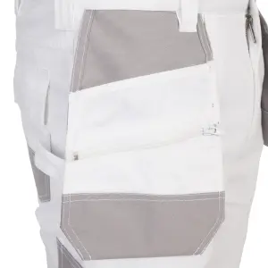 Site Jackal White / Grey Men's Holster pocket trousers, W36" L32"