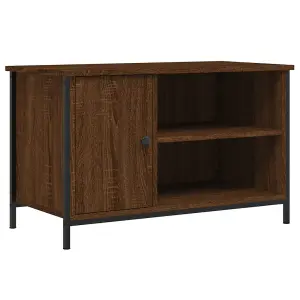 Berkfield TV Cabinet Brown Oak 80x40x50 cm Engineered Wood