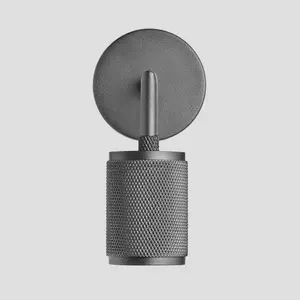 Industville Knurled Edison Wall Light, Pewter