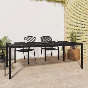 Berkfield Garden Table Anthracite 200x100x72 cm Steel