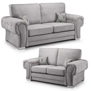 Milan Fabric Sofa Suite 3 and 2 Seater Sofa Set Full Back