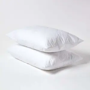 Homescapes Quilted Pillow Protector Pair, Standard Size