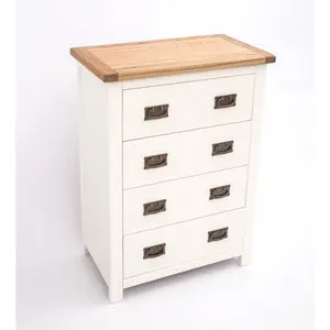 Lovere 4 Drawer Chest of Drawers Bras Drop Handle