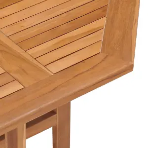 Berkfield Folding Garden Dining Table 90x90x75 cm Solid Teak Wood