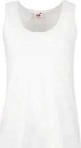 Fruit Of The Loom Lady Fit Value Vest White XXL