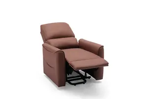 Clifton Electric Fabric Single Motor Rise Recliner Lift Mobility Tilt Chair (Brown)