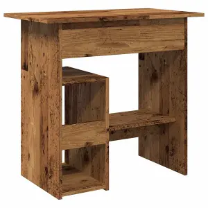 Berkfield Desk Old Wood 80x45x74 cm Engineered Wood