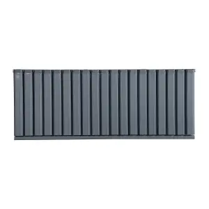 Aluminum Radiator Compatible with Heat pump. Model "Onyx" Grey. 1330 .500mm. BTU/hr:7271.