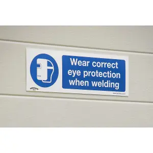 Sealey Mandatory Safe Sign Eye Protection When Welding Pack of 10 Pcs SS54P10