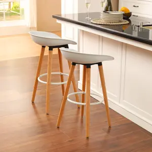 Tata 68cm Bar Stool (Set of 2) White