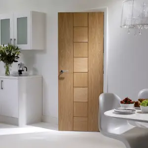 Internal Messina Oak Pre-Finished Door 1981 x 762 x 35mm (30")