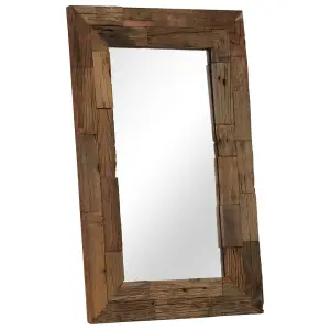 Berkfield Mirror Solid Reclaimed Wood 50x80 cm