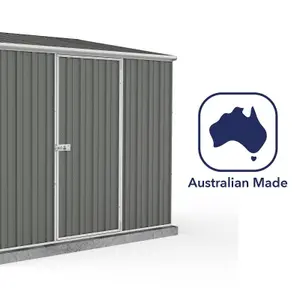 Absco Space Saver Pent Woodland Grey Metal Garden Storage Shed 2.26m x 1.52m (7.5ft x 5ft)