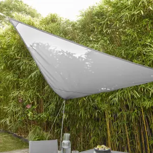 GoodHome Grey 3m Shade sail