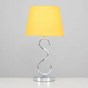 Champagne 48.5cm Table Lamp Mustard / No