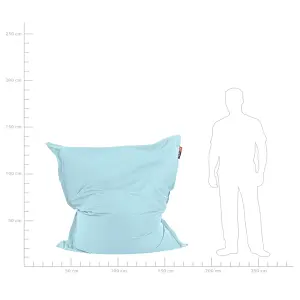 Large Bean Bag Light Blue FUZZY