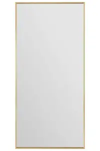 MirrorOutlet Artus Full Length Gold Aluminium Edged Leaner Wall Leaner Mirror 68" X 33" (174CM X 85CM)