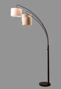 Lighting123 Ethan Floor Lamp E27 Bulb Cap for Living Room Bedroom Office