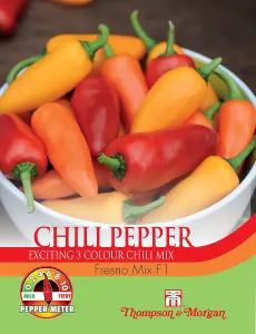 Chilli Pepper Fresno Mix F1 1 Seed Packet (6 Seeds)