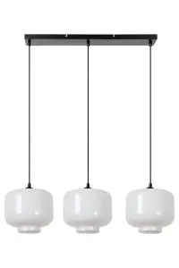 Lucide Medine Modern Pendant light - 3xE27 - Opal