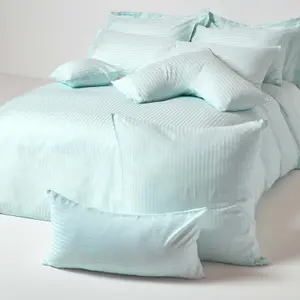 Homescapes Light Blue Egyptian Cotton Ultrasoft Body Pillowcase 330 TC