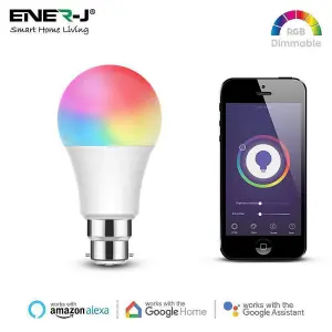 3 Pack Smart WiFi 9W LED Bulb B22 RGB + W + WW GLS , APP & Voice Control, 16 million colors(3 pack)