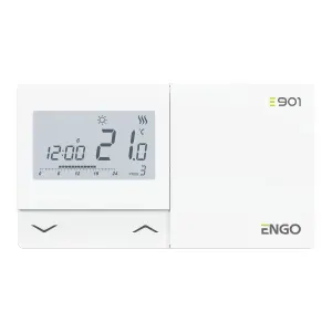 ENGO E901 Programmable Wired Thermostat 7 Day Battery Powered