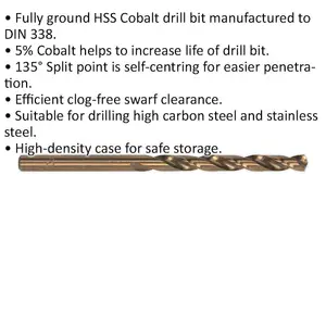 Premium 5 Pack 11.5mm HSS Cobalt Drill Bits for Superior Durability and Performance